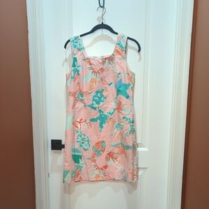 Lilly Pulitzer Pink and Teal Mini Dress